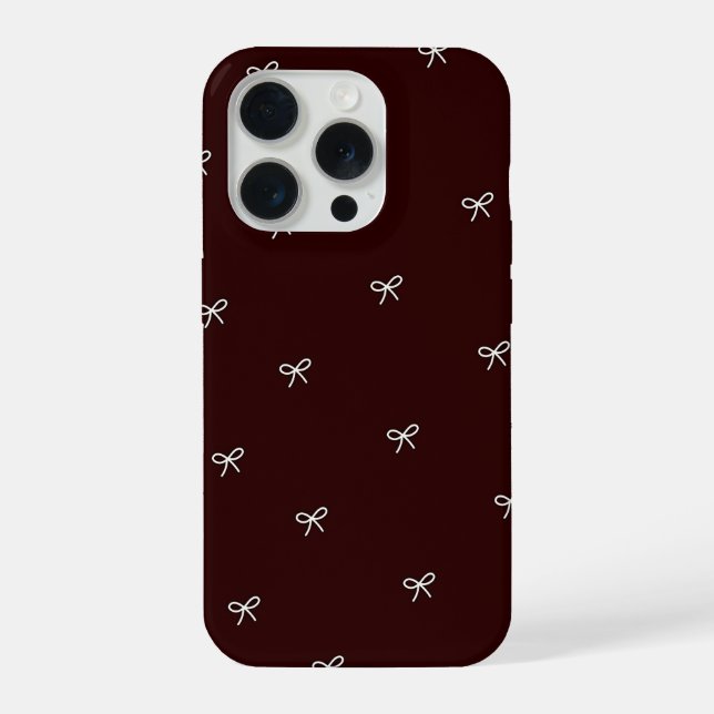 Bow Aesthetic Phone Case iPhone 15 Pro Hülle (Rückseite)