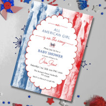 Bow All American Girl 4. Juli-Baby Shower