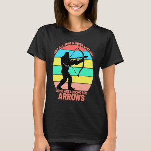 Bow Arrow nicht alle Wander verloren warme Frauen T-Shirt