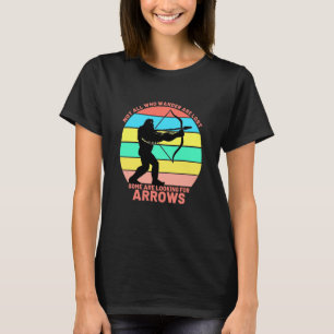 Bow Arrow nicht alle Wander verloren warme Frauen T-Shirt