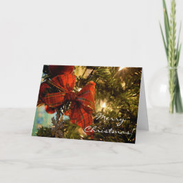 Bow auf dem Baum [Weihnachtskarte] Feiertagskarte