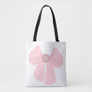 Bow avec bouton Sac fourre-tout