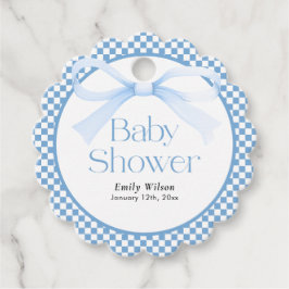 Bow Baby Shower Geschenkanhänger