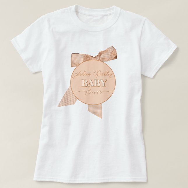 Bow Baby Shower T-Shirt (Design vorne)