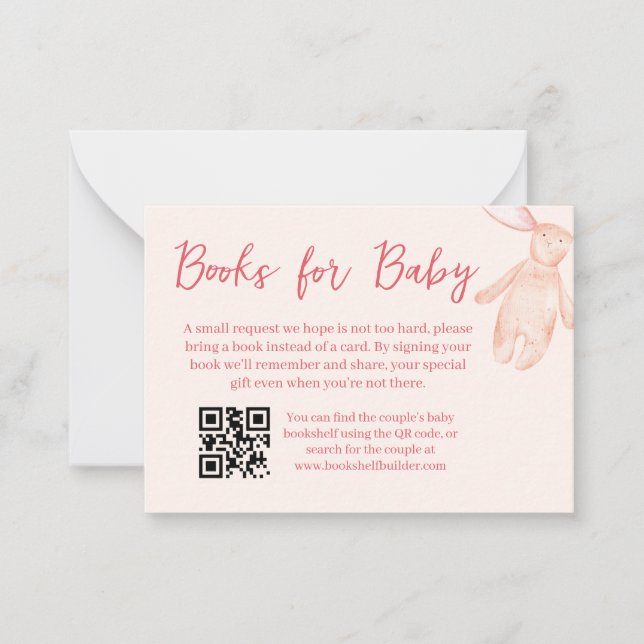 Bow Baby Showkarte Mitteilungskarte (Vorderseite)
