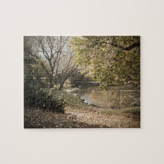 Bow Bridge, Central Park, im Herbst (Horizontal)