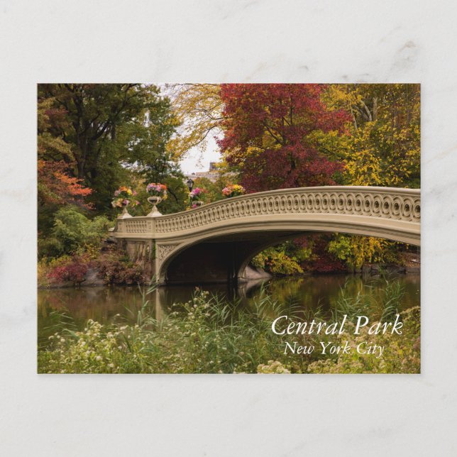Bow Bridge, New York City Postcard Postkarte (Vorderseite)