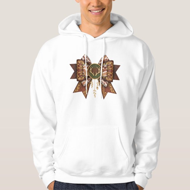 bow brown  hoodie (Vorderseite)