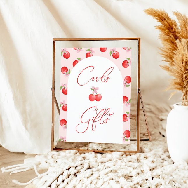 Bow Cherry Baby Girl Duschkarten & Geschenke Unter Poster (Von Creator hochgeladen)