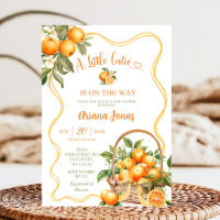 Bow Coquette Orange Babydusche