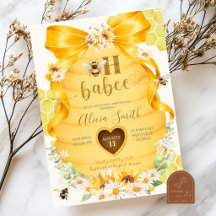 Bow Daisy Sonnenblume Oh Babee Baby Shower