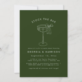 Bow Drink Stock die Dusche Bar Paare Einladung