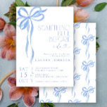Bow etwas Blau, bevor ich Brautparty mache Einladung<br><div class="desc">Feiern Sie die zukünftige Braut mit unserer exquisit entworfenen blauen Wasserfarbe Bow Etwas Blue Before I Bridal Shower Invitation, mit einem zarten Bogen und der charmanten Überschrift "Something Blue Before I Do". Diese Einladung ist die perfekte Mischung aus moderner Eleganz und zeitloser Schönheit, die den Ton für eine unvergessliche Feier...</div>