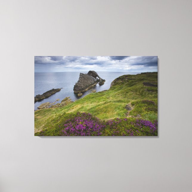 Bow Fiddle Rock, Portknockie, Schottland Leinwanddruck (Vorderseite)