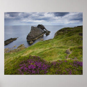Bow Fiddle Rock, Portknockie, Schottland Poster