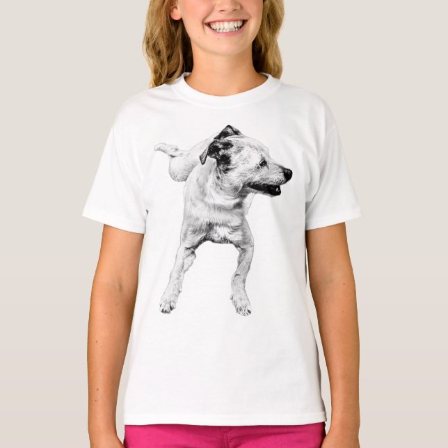 Bow-Flash abspielen, Mitteldrehen T-Shirt (Vorderseite)