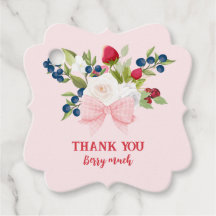 Bow floral Strawberry Thankyou Berry viel