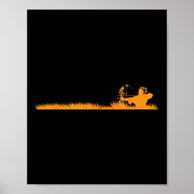 Bow Hunter Deer Junting Archer gibt Bowhunting Gr Poster (Vorne)