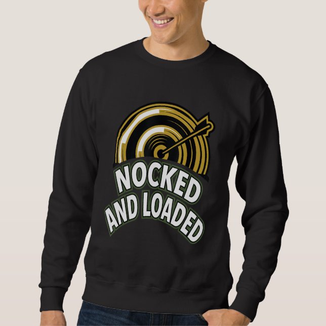 Bow Jagd Pfeile und Bogenschießschießen Sweatshirt (Vorderseite)