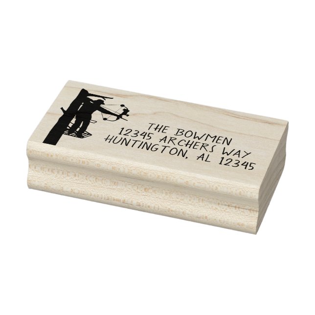 Bow Jäger Rücksendeadresse Briefmarke Gummistempel (Stempel)