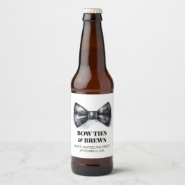 Bow Krawatte Bachelor Party Trauzeuge Bierflaschenetikett