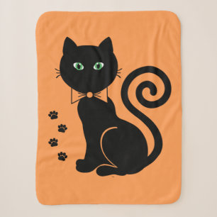Bow Krawatte Cat Orange Sherpa Blanket Sherpadecke