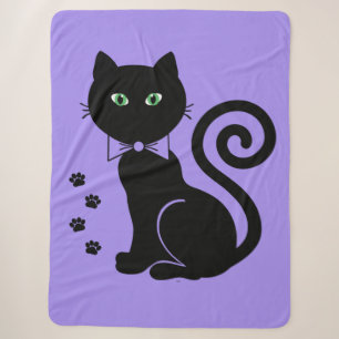 Bow Krawatte Cat Sherpa Blanket Sherpadecke