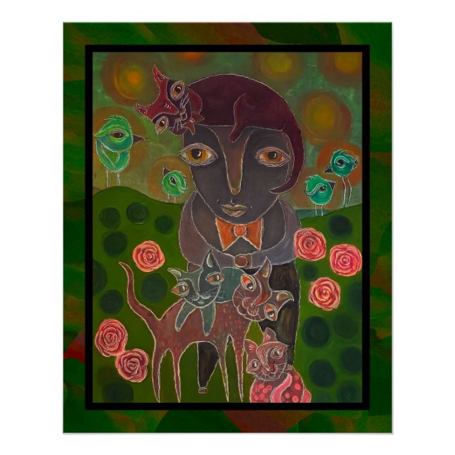 Bow Krawatte Cat Typ Poster (Vorderseite)