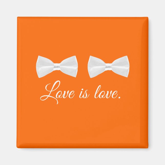BOW KRAWATTE LIEBE -.png Magnet (Vorne)