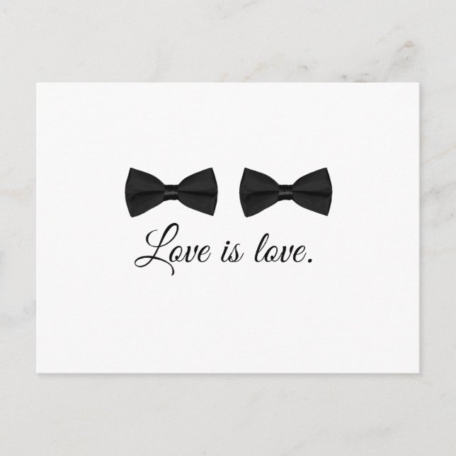 BOW KRAWATTE LIEBE -.png Postkarte (Vorderseite)