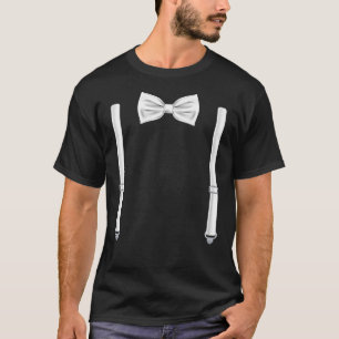 Bow-Krawatte mit Suspendern - Bowtie für Hochzeit T-Shirt