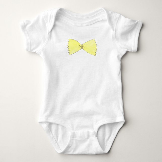 Bow Krawatte Pasta Baby Bowtie Italienische Küche Baby Strampler (Vorderseite)