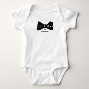 Bow-Krawatte-Trauzeuge   Baby Strampler