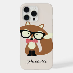 Bow Krawatte und Brille Hipster Brown Fox Personal iPhone Hülle
