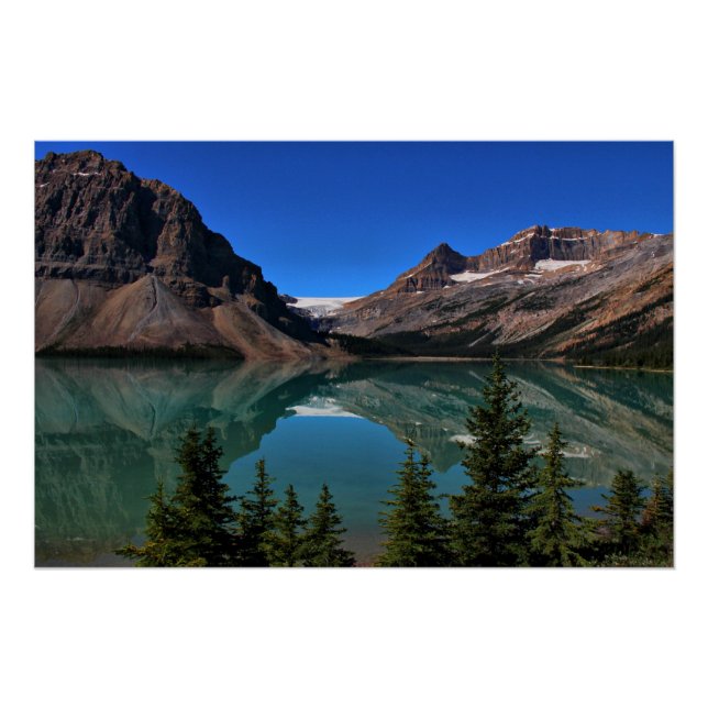 Bow Lake in Banff National Park, Alberta Poster (Vorderseite)