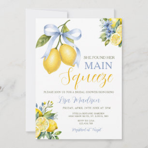 Bow Lemon Sie fand ihren Hauptbräutigam Brautparty Einladung
