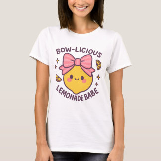Bow-Licious Lemonade Babe png - Niedliches Girly F T-Shirt