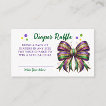 Bow Mardi Gras Windel-Raffle-Anfrage