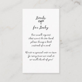 Bow Moderne Minimalistisch neutrale Babydusche Begleitkarte