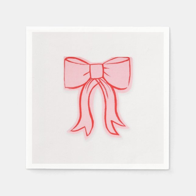 BOW PAPIER NAPKINS SERVIETTE (Vorderseite)