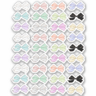 Bow Planner Stickers Aufkleber