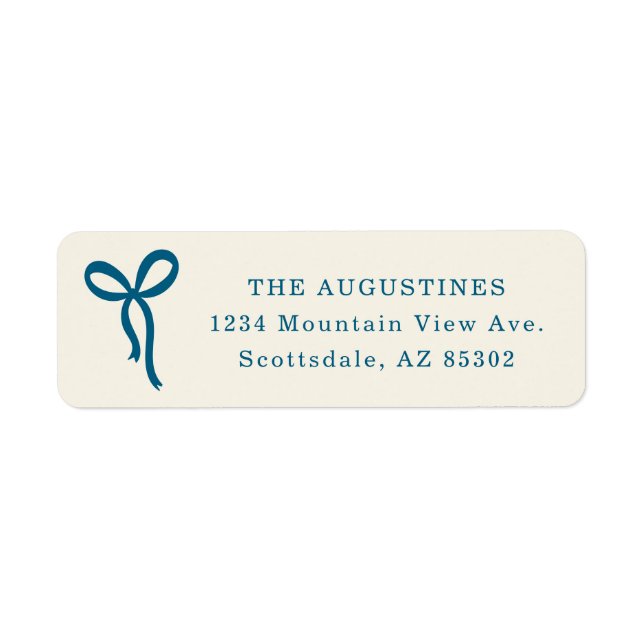 Bow Return Address Label (Vorne)