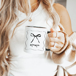 Bow Ribbon Mama Muttertag Tasse Geschenk für Mama