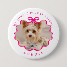 Bow Ribbon Pet Foto Red