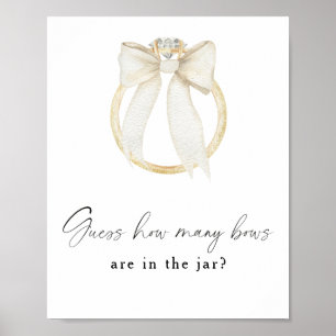 Bow & Ring Junggesellinnen-Abschied - Wie viele Sc Poster
