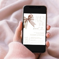 Bow She's The Knot Elegant Bridal Shower