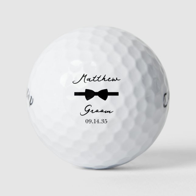 Bow Tie Groom Golfball (Vorderseite)