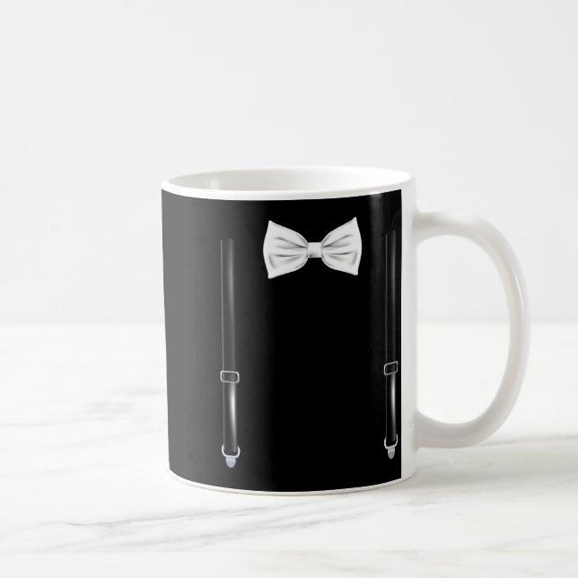 Bow Tie With Suspenders Funny Wedding And Special  Kaffeetasse (Rechts)