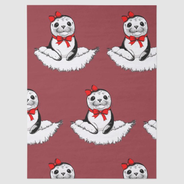 Bow-tiful Seal – Christmas Edition Seidenpapier (Vorderseite)