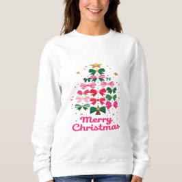 Bow Tree – Merry Christmas in Style Sweatshirt